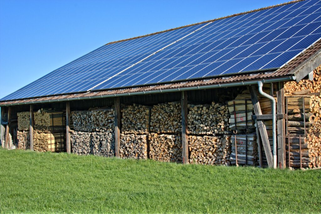 Photovoltaikzellen am Dach
