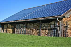 Photovoltaikzellen am Dach