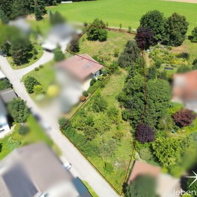 Grundstück von oben.