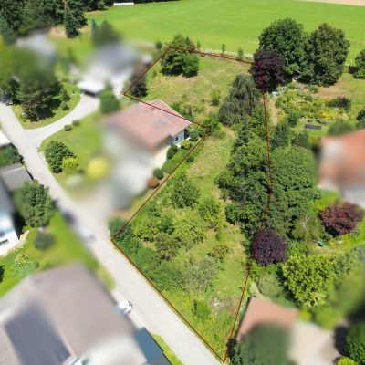 Grundstück von oben.