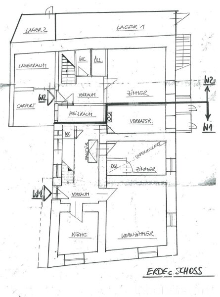 Plan Erdgeschoss.