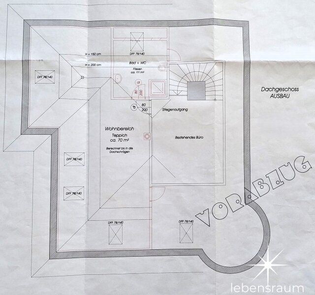 Plan Dachgeschoss Neu.